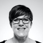 Daniela Kreuzer Portrait in Schwarz/Weiß